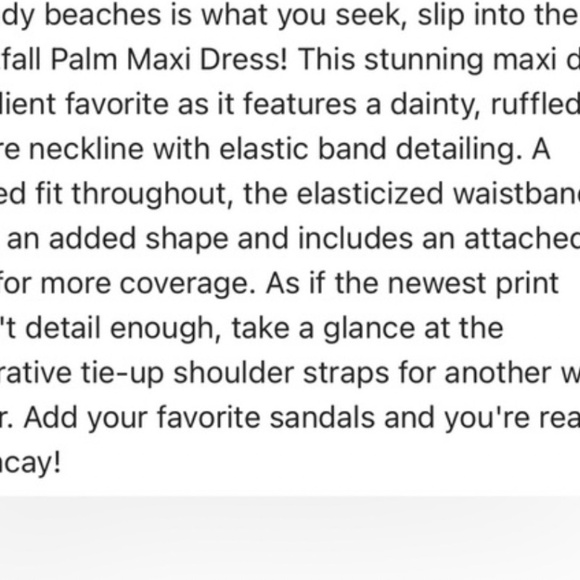 Lost+Wander Nightfall Palm Maxi Dress Size Medium - Picture 4 of 10